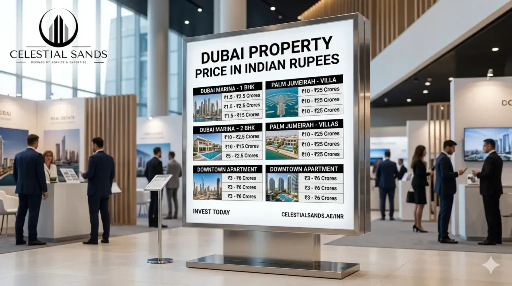 dubai property price in indian rupees